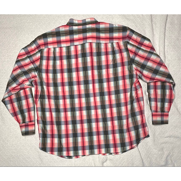 EUC Men's Tommy Bahama Green Plaid Button Down Island Modern Fit Shirt Size XXL - Picture 3 of 7